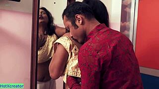 naughty devar suggests fucking hot asian wife's ass and tits, leading to cheating orgasm