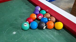 She couldn't play pool but loved taking it in the ass.