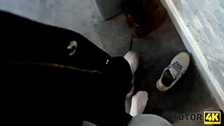 Tutor4k short hair russian mature teacher has missionary affair with hairy beaver disciple.