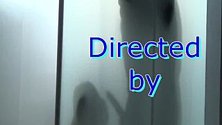 Blonde teen enjoys shower time