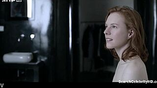 Julie-Marie Parmentier shows off her tits in the Rapace 2011 movie.