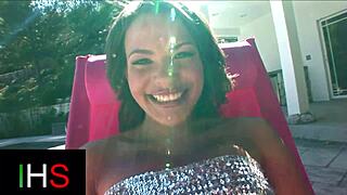 i'm a slutty teen gettin' my pussy an' ass fucked by two huge black cocks