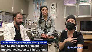 jasmine roses undergoes immigration physical with big ass and latex