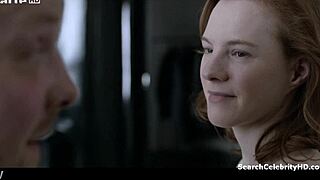 Julie-Marie Parmentier shows off her tits in the Rapace 2011 movie.