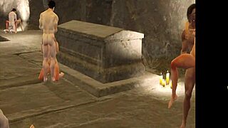 Dive into Slaves of Rome, witnessing a midnight orgy with Italian hermaphrodite