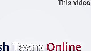 british 18 yo student squirts messily with wand