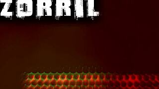 Blonde teen enjoys shower time