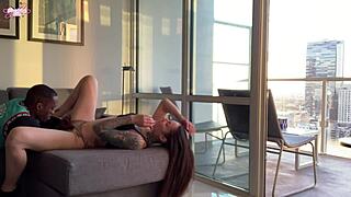 sunset creampie in la with dripping pussy flashing