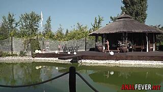 Intense Outdoor Ass Banging With Big Black Cock In Group