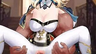 Genshin impact jean engages in detailed hentai sex scenes