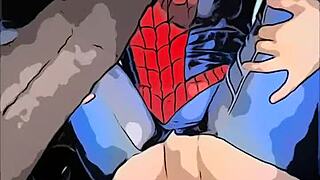 As Spider Woman, I ride that monster black cock, but oops, I made an error