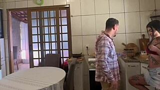 i got my ass wrecked by the gardener with anal creampie