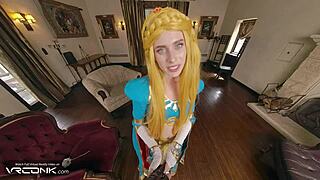 I conked princess zelda and came in her wet pussy in vr