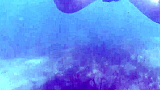 Underwater Creampie While Swimming After Cum Inside Pussy