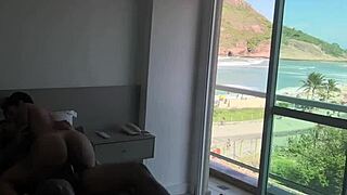 Hey, I woke up the tourist with some tasty oral and then slid my hard cock deep inside her for passionate riding