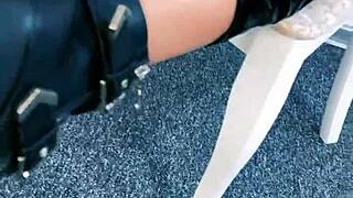 Worship Your Mistress's Ass in Homemade Latex Fetish Session?