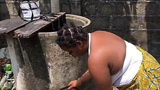 Bitch With Massive Tits Helped And Fucked Hard Outdoor!