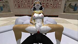 Lady Bastet Of Egypt Uses Her Servant Girl