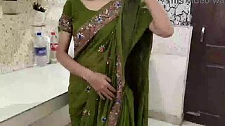 i deeply connect with my indian stepmom in the kitchen, licking her pussy and deepthroating while she moans