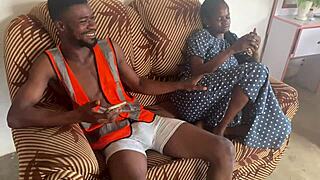 A Gist With My Long Time Colleagues Moaning In Ebony 4some