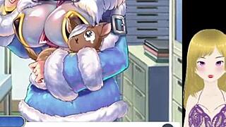 Anime girl getting her big tits fondled and lactating