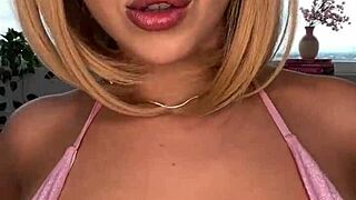 Blonde's delicious pussy roleplay