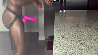 Ebony Lesbian Strap On Fun Renity Love & Majesty Nasty