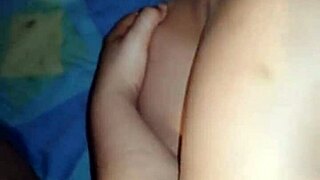 Intense Double Vaginal Penetration With Dildo And Neighbor