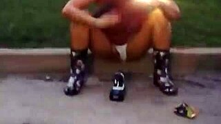 beautiful milf shows big natural tits and clit