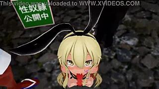 Shima Kaze Becomes Sex Slave in Hentai Blowjob!