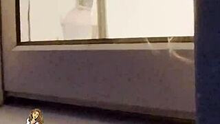 you watch your neighbor shower, what happens next?