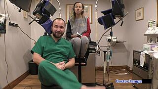 dr tampa examines kalani luana's spreading ass during yearly physical in florida