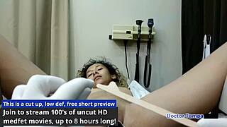 dr tampa examines kalani luana's spreading ass during yearly physical in florida