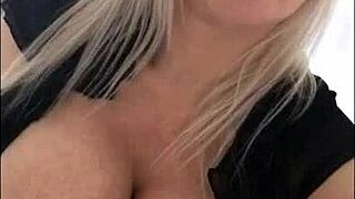 sophie james enjoys private moments at home alone