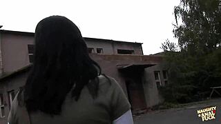 she says, i entered this abandoned house and got my big ass fucked by two guys in anal doggystyle
