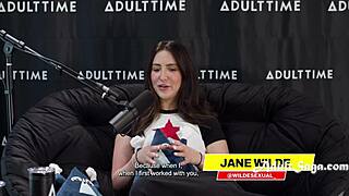 cute pornstar jane wilde candid interview during casting session
