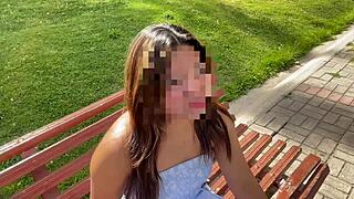 Young Petite Latina Babe Gets Slapped During Casting.