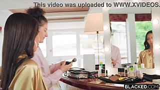 Blacked gorgeous duo stefany kyler and lia lin take on jason luvs massive bbc