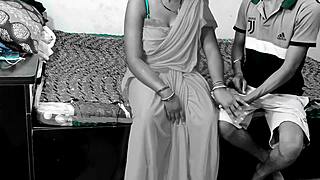 Super sexy hot bhabhi caught her devar alone in the room