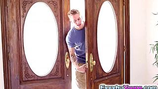 Tiny Alexia Gold handles a big dildo and an even bigger cock.
