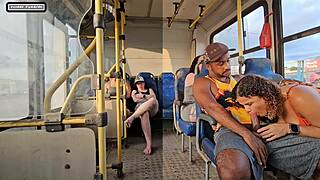 Married woman blows stranger on bus then fucks him 😏