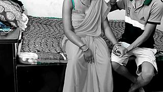 Super sexy hot bhabhi caught her devar alone in the room