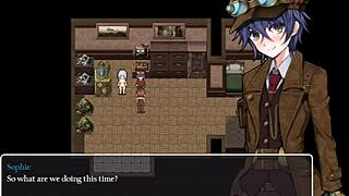 Detective girl helps inventor feel pussy sensation in steam city hentai.