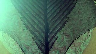 Beautiful teen 18+ Elza Kom shows off her big ass in nylon leggings and lingerie in the bedroom