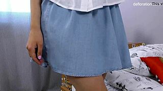 gadky utenok first time masturbation with petite russian brunette