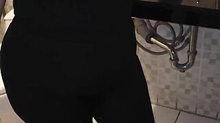 Mother In Law Flashes Ass In Transparent Leggings During Dirty Talk