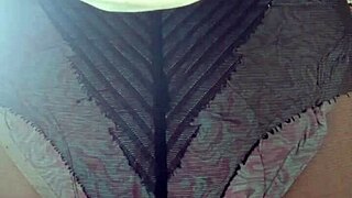 Beautiful teen 18+ Elza Kom shows off her big ass in nylon leggings and lingerie in the bedroom