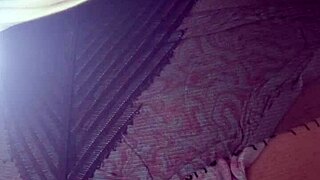 Beautiful teen 18+ Elza Kom shows off her big ass in nylon leggings and lingerie in the bedroom