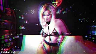 i share an intimate moment with a blonde in lingerie