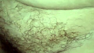 Fertile creampie with hairy pregnant cougar